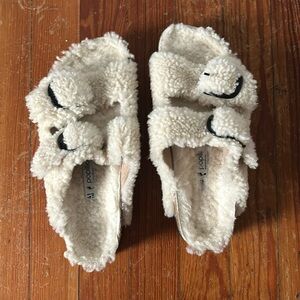 Birkenstock - papillio shearling sandals size 41 big buckle